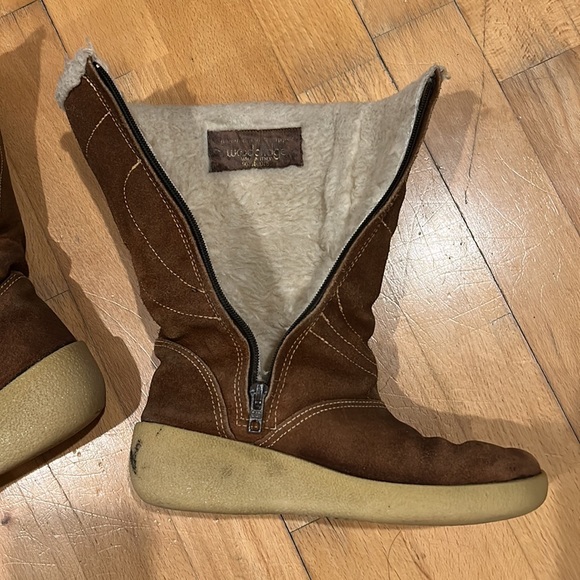 Woodbridge Vintage brown suede leather winter boots Womens 7 - Picture 15 of 15